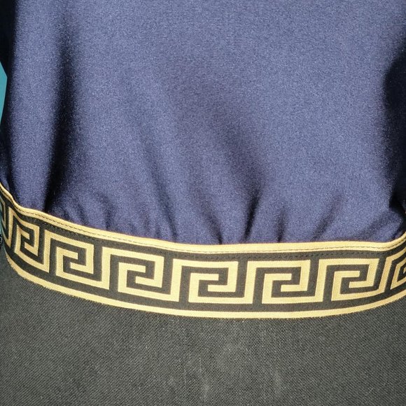 Women Get This Crop Top Navy Blue Stretchy Long Sleeve - Picture 4 of 4